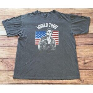 Vintage Bruce Springsteen World Tour The Rising Gray T-Shirt Mens Size XL Gray